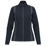 Head Tennisjacke Club 25 Full Zip (Moisture Transfer Microfiber Technologie) 2025 navyblau Damen