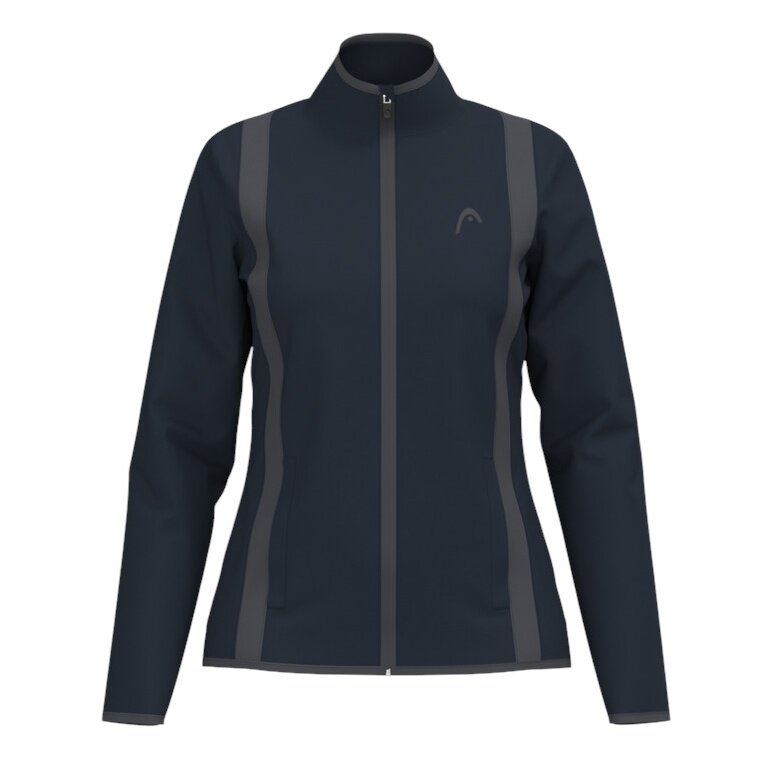 Head Tennisjacke Club 25 Full Zip (Moisture Transfer Microfiber Technologie) 2025 navyblau Damen