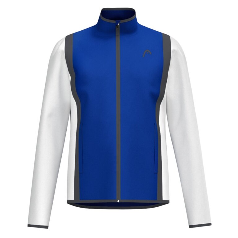Head Tennisjacke Club 25 Full Zip (Moisture Transfer Microfiber Technologie) 2025 royalblau/weiss Herren