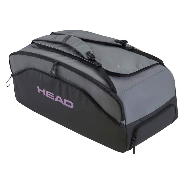 Head Tennistasche Pro X Duffle Bag L (großes Hauptfach, Schläger+Schuhfach) 2025 schwarz/dunkelgrau