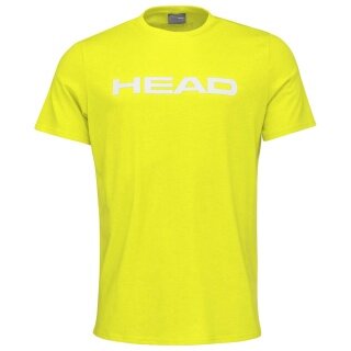 Head Tennis-Tshirt Club Basic 2023 (Mischgewebe) gelb/weiss Herren