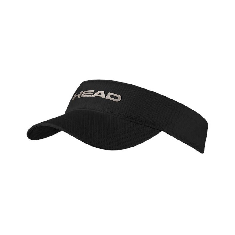 Head Visor Tennis Performance 2025 (Polyester, Klettverschluss) schwarz