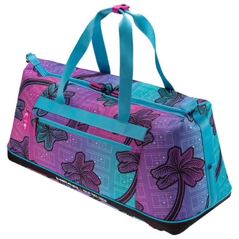 Head Tennistasche Tour Duffle Bag L Palm Tree Crew Edition (großes Hauptfach, Schlägerfach) blau/violett
