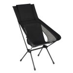 Helinox Campingstuhl Sunset Chair (re) - erhöhte Sitzposition, Tension Design - schwarz/schwarz