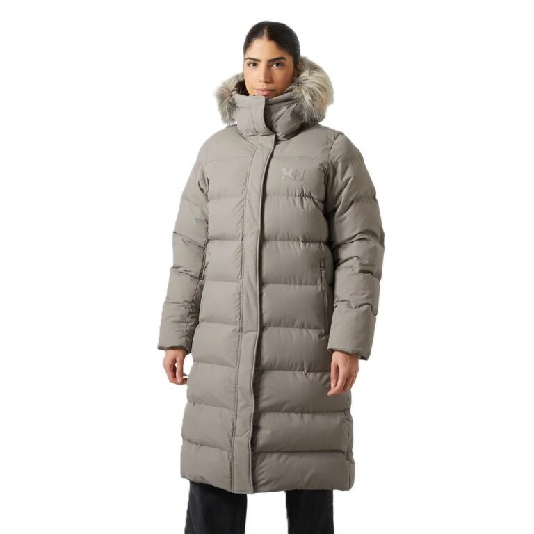 Helly Hansen Wintermantel Aria Long Parka (sehr warm, synthetische Isolierung) grau Damen