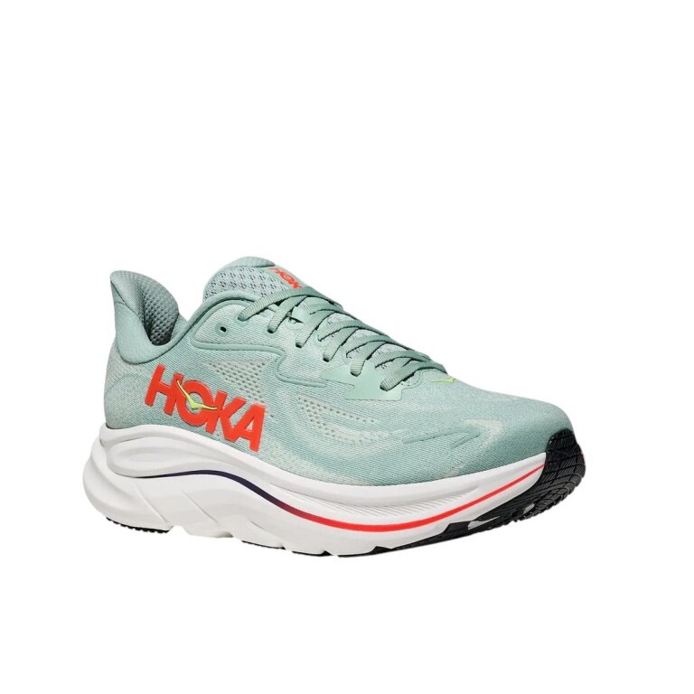 Hoka Laufschuhe Clifton 10 (Dämpfung) mintgrün/flame Herren