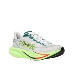 Hoka Laufschuhe Mach 7 (Dämpfung) hellgrau/neongrün Damen