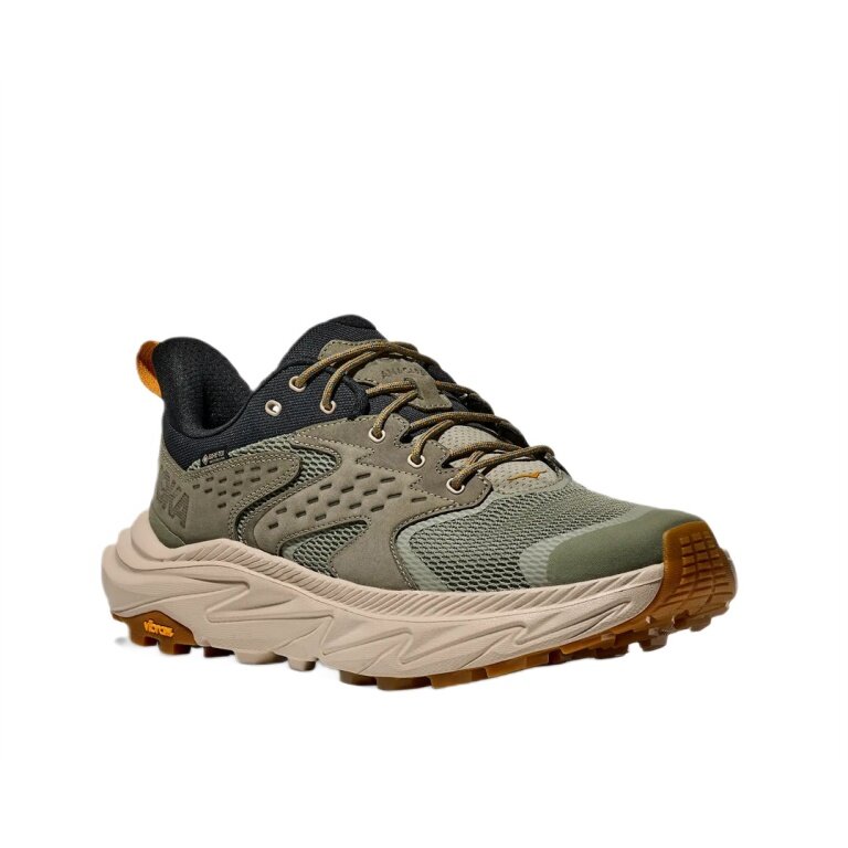 Hoka Wanderschuhe Anacapa 2 Low GTX (Nubukleder, wasserdicht) grün Herren