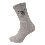 HomeOfSocks Wollsocke Yak Crew hellgrau - 1 Paar