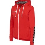 hummel Sport-Kapuzenjacke hmlAUTHENTIC Poly Zip Hoodie (gestrickter Polyester) rot Damen