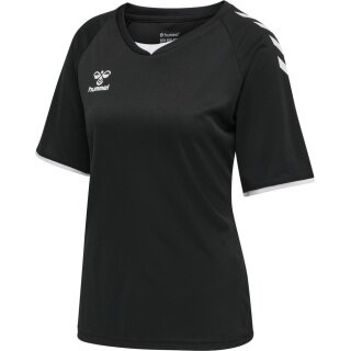hummel Sport-Shirt hmlCORE Volley Tee (Polyester, Jerseystoff) Kurzarm schwarz Damen