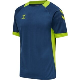 hummel Sport-Tshirt hmlLEAD Poly Jersey (Mesh-Material) Kurzarm darkblau Herren