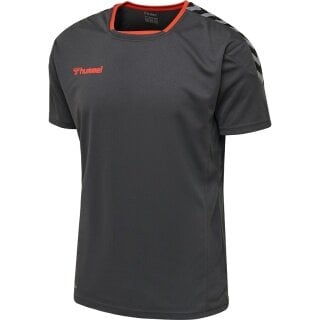 hummel Sport-Tshirt hmlAUTHENTIC Poly Jersey (leichter Jerseystoff) Kurzarm asphaltgrau Herren