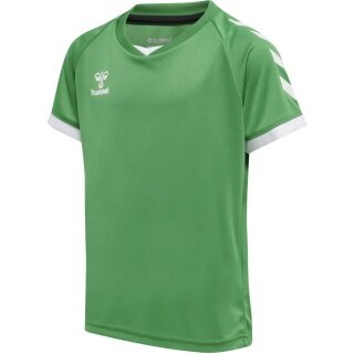 hummel Sport-Tshirt hmlCORE Volley Tee (Polyester, Jerseystoff) Kurzarm grün Kinder