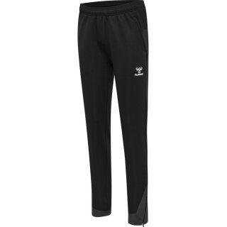 hummel Sporthose hmlLEAD Poly Pants (Seitentaschen, dehnbarer Sweatstoff) Lang schwarz Damen