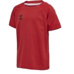hummel Sport-Tshirt hmlLEAD Poly Jersey (Mesh-Material) Kurzarm rot Kinder