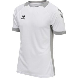 hummel Sport-Tshirt hmlLEAD Poly Jersey (Mesh-Material) Kurzarm weiss Kinder