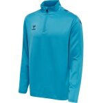 hummel Sport-Langarmshirt hmlCORE XK Half-Zip Poly Sweat (Polyester-Sweatstoff) hellblau Herren