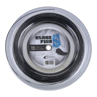 IsoSpeed Tennissaite Black Fire S (Haltbarkeit+Spin) 1.25mm schwarz 200m Rolle