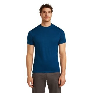 Icebreaker Funktions-Tshirt Sphere III SS - Merinowolle, Cool-Lite - feuchtigkeitsregulierend - navyblau Herren