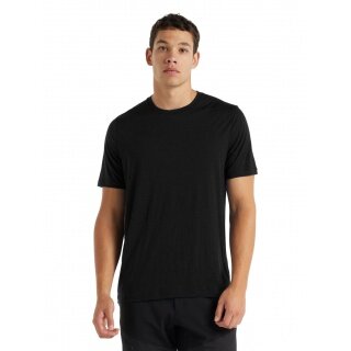 Icebreaker Wander-/Freizeit Tshirt Tech Lite II (100% Wolle, Stoffstärke 150 Ultralight) schwarz Herren