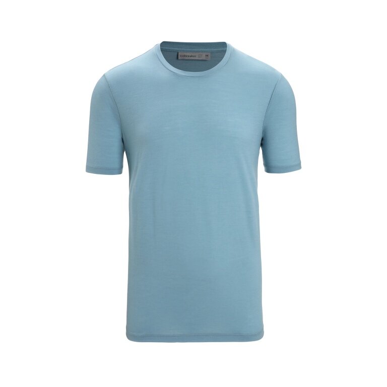 Icebreaker Wander-/Freizeit Tshirt Tech Lite II (100% Wolle, Stoffstärke 150 Ultralight) hellblau Herren