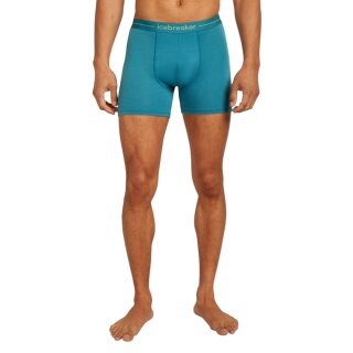 Icebreaker Boxershort Anatomica (Merinowolle) Unterwäsche topazblau Herren