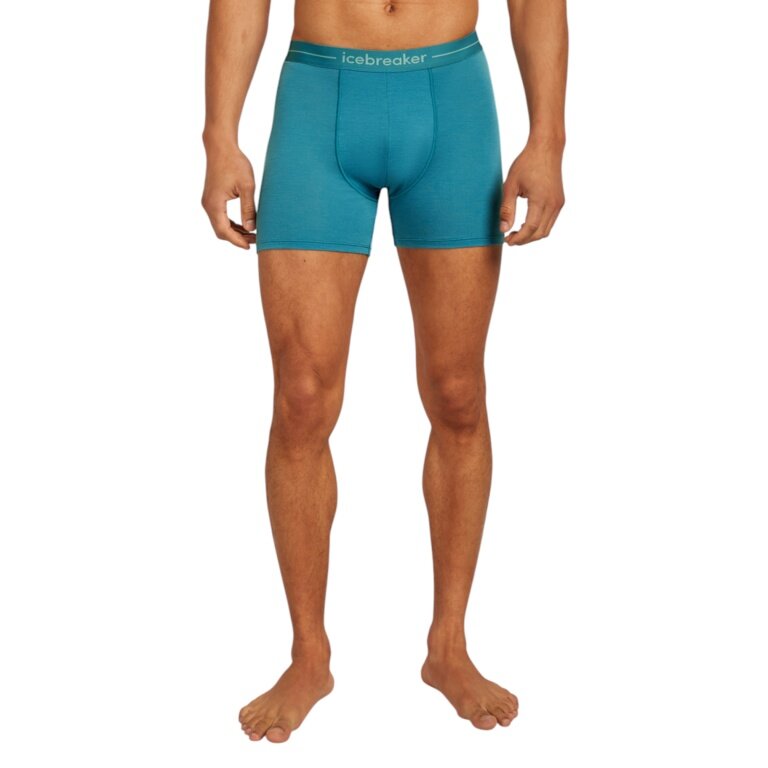 Icebreaker Boxershort Anatomica (Merinowolle) Unterwäsche topazblau Herren
