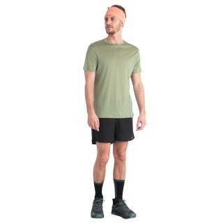 Icebreaker Funktions-Tshirt Sphere III SS - Merinowolle, Cool-Lite - feuchtigkeitsregulierend - lichengrün Herren