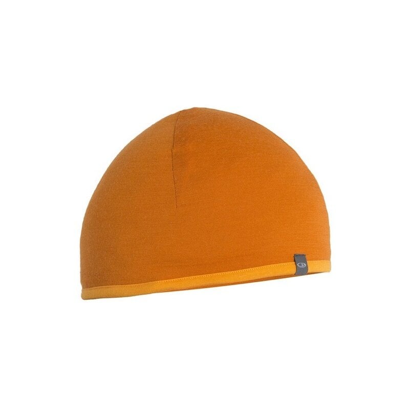 Icebreaker Mütze (Beanie) Pocket Hat Wendemütze (Merinowolle) orange - 1 Stück