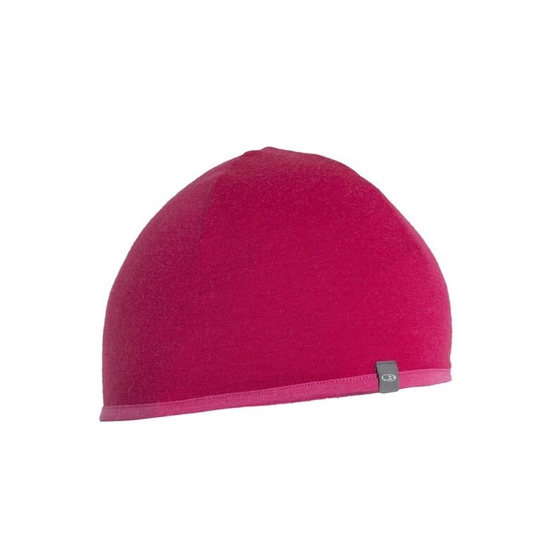 Icebreaker Mütze (Beanie) Pocket Hat Wendemütze (Merinowolle) pink - 1 Stück