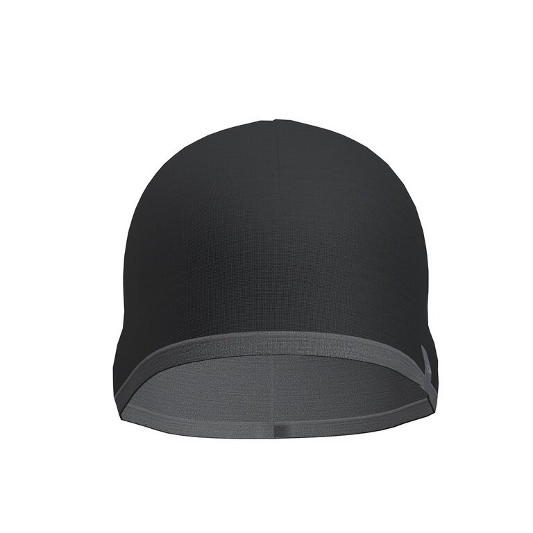 Icebreaker Mütze (Beanie) Pocket Hat Wendemütze (Merinowolle) schwarz/grau - 1 Stück