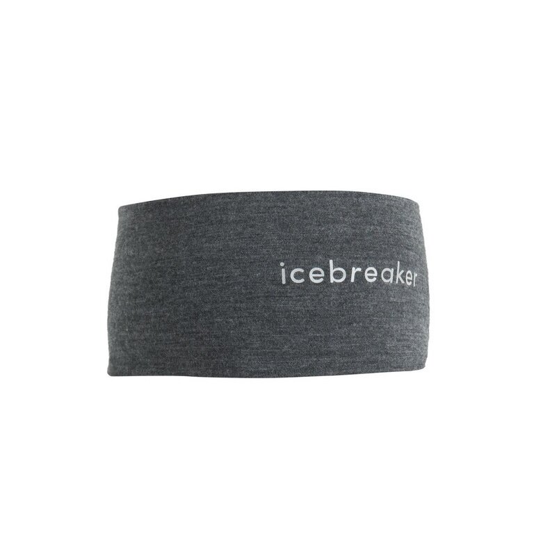 Icebreaker Stirnband 200 Oasis - Merinowolle - grau