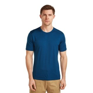 Icebreaker Unterwäsche Tshirt 200 Oasis SS Crewe enganliegend (Merinowolle) dunkelblau Herren