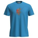 Icebreaker Wander-/Freizeit Tshirt Merino 150 Tech Lite Bear Catch (100% Merinowolle) blau Herren