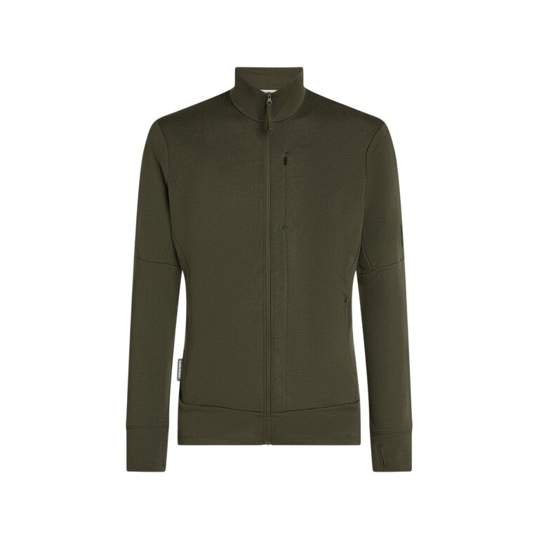 Icebreaker Wander-/Freizeitjacke Merino 260 Quantum IV Zip (Merinowolle) lodengrün Herren