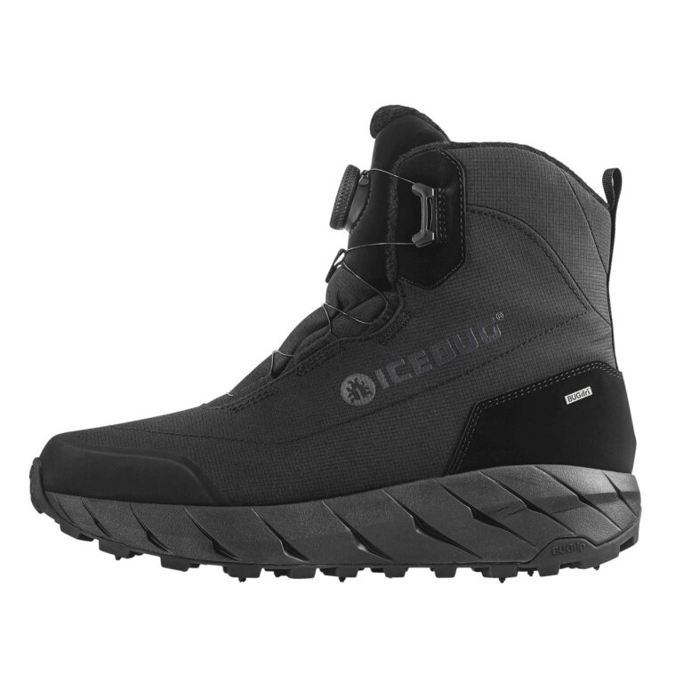 Icebug Winterstiefel Alne BUGrip (BOA-Schnürsystem, wasserdicht, mit Spikes) schwarz Herren