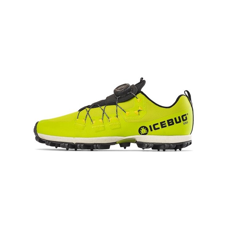 Icebug Trail-Laufschuhe Sisu OLX (BOA-Schnürsystem, mit Spikes) gelb Herren