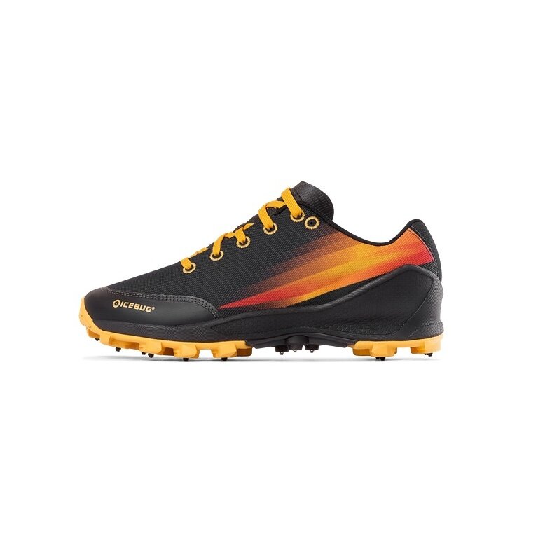 Icebug Trail-Laufschuhe Zeal5 OLX - mit Spikes - schwarz/orange Herren