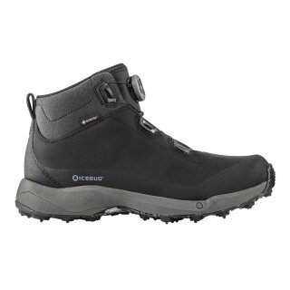 Icebug Winter-Wanderschuhe Stavre BUGrip GTX (BOA-Schnürsystem, wasserdicht, mit Spikes) schwarz Herren