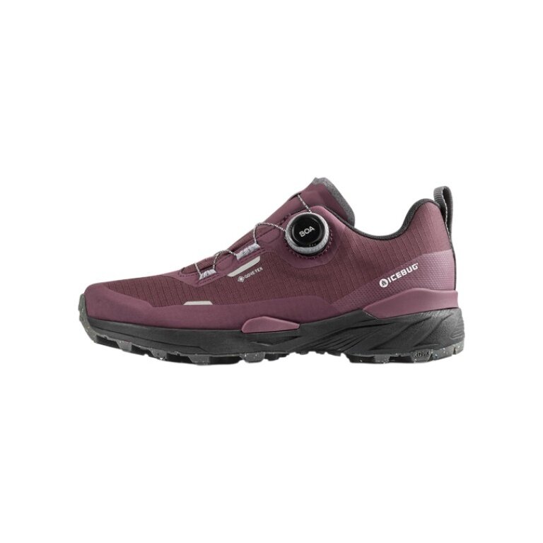 Icebug Wanderschuhe Rover 2 RB9X GTX (wasserdicht, BOA®-Fit-System) burgundrot Damen