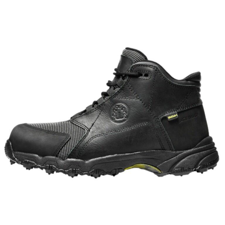 Icebug Arbeitsschuhe Vidar Pro BUGrip® (wasserdicht, mit Spikes, weit) schwarz Herren