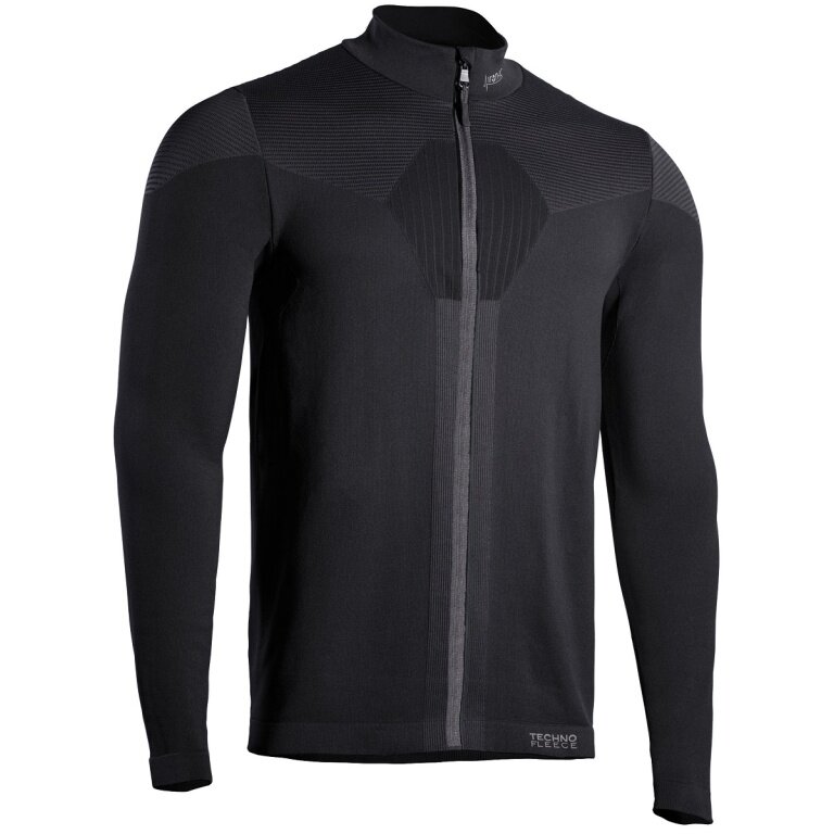 Iron-IC Techno Fleecejacke Maglia mit Reißverschluss - 2nd Layer Full Zip - schwarz Herren