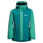 Jack Wolfskin Winterjacke Icy Mountain (wasser- und winddicht, atmungsaktiv,warm) türkis Jugendliche