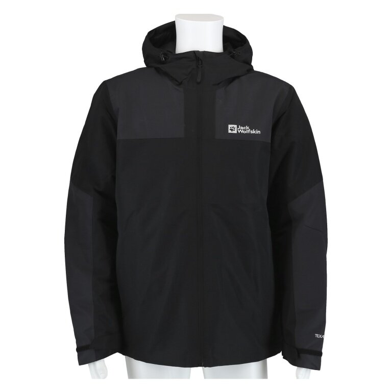 Jack Wolfskin Winterjacke Jasper (sehr wasser- und winddicht, atmungsaktiv) schwarz Herren