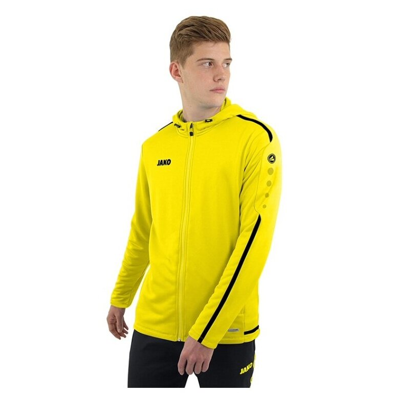 JAKO Kapuzenjacke Striker 2.0 neongelb/schwarz Herren