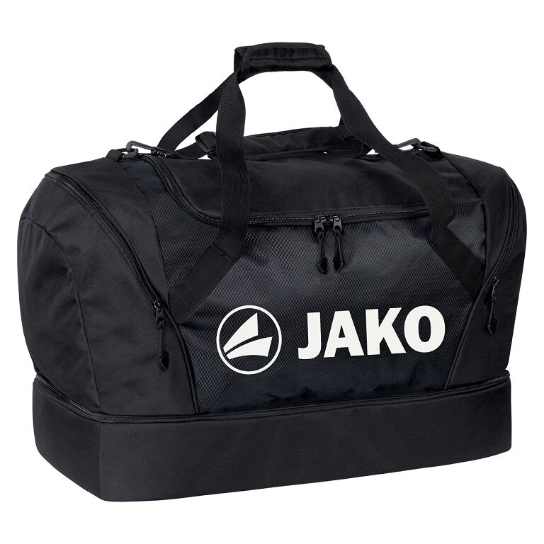 JAKO Sporttasche Jako mit Bodenfach (Größe M - 35 Liter) schwarz - 50x34x28cm