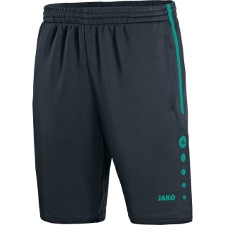 JAKO Sporthose Short Active kurz anthrazit/türkis Jungen