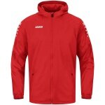 JAKO Allwetterjacke Team 2.0 (100% Polyester, wasserabweisendes Obermaterial) rot Herren