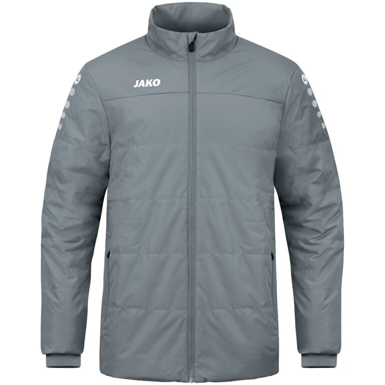 JAKO Coachjacke Team (100% Polyester, wasserabweisendes Obermaterial) dunkelgrau Herren